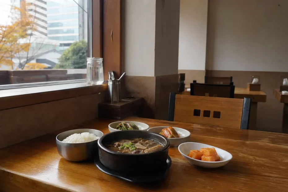 부산 지역 restaurant 방문 전 확인사항을 소개하는 사실적인 참고 이미지