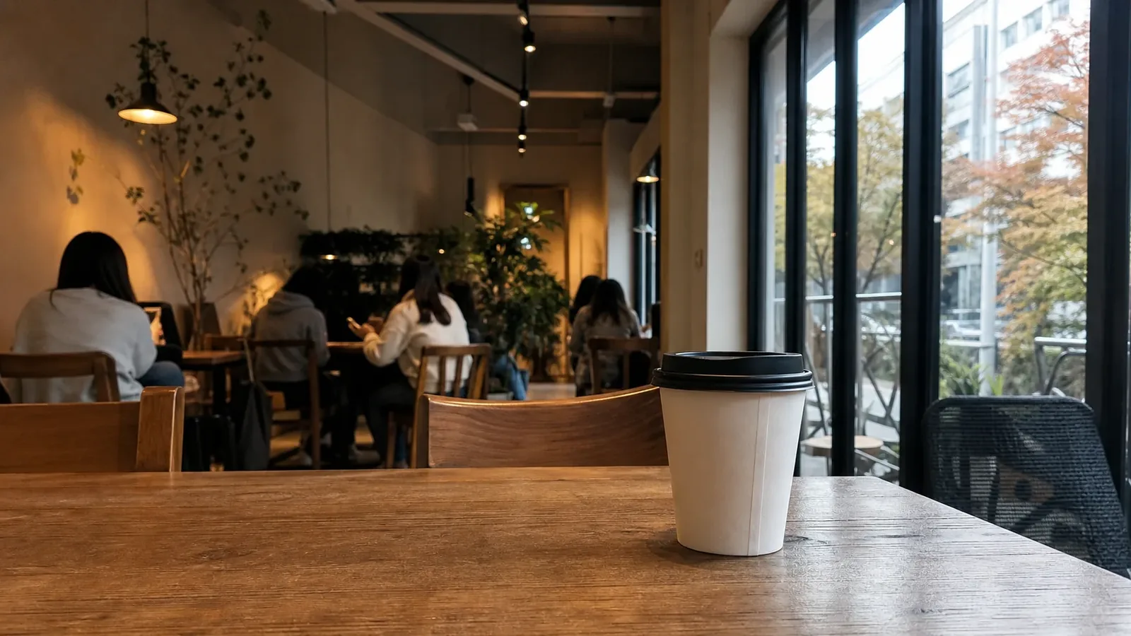 부산 지역 cafe 방문 전 확인사항을 소개하는 사실적인 참고 이미지