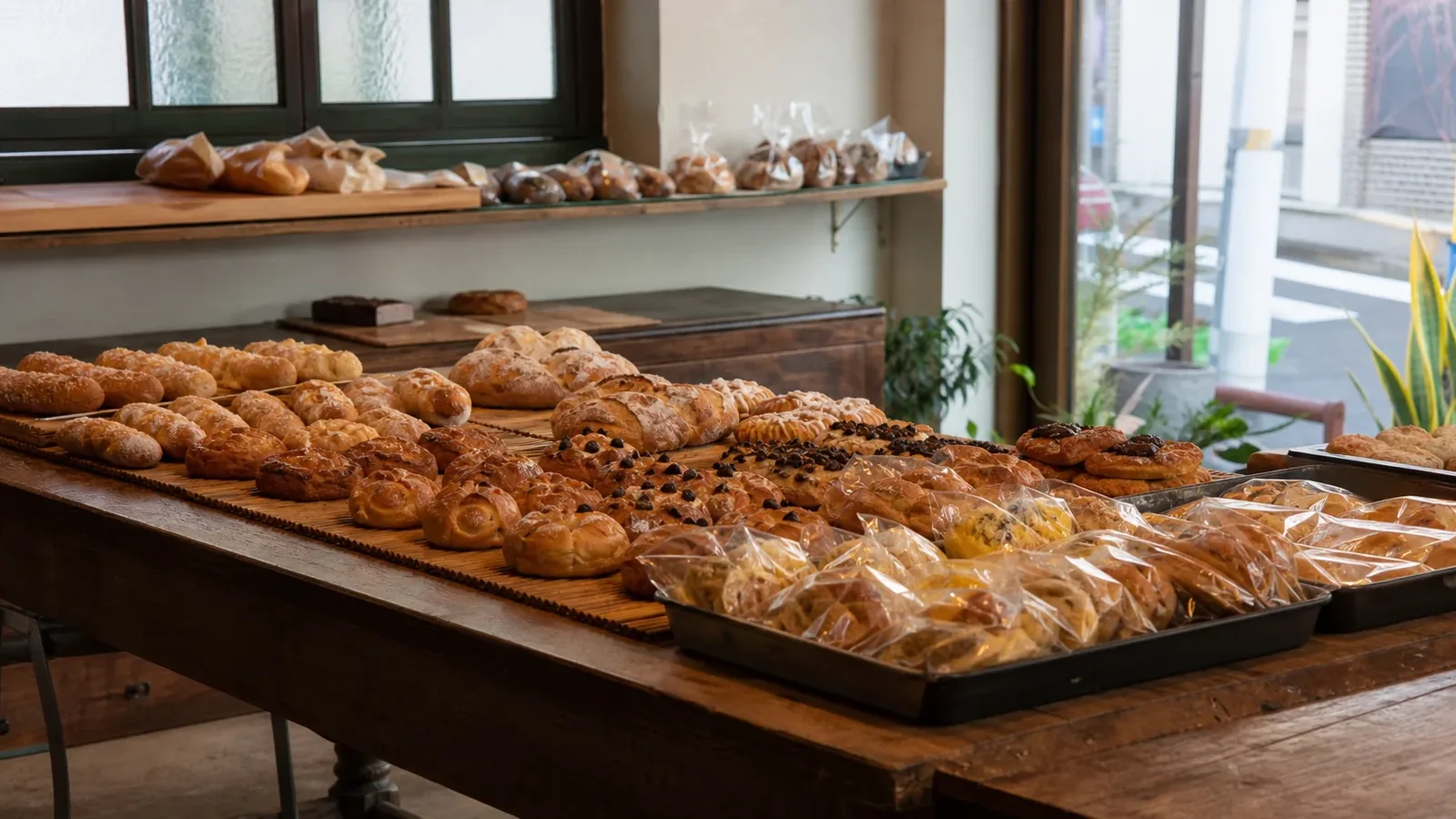 부산 지역 bakery 방문 전 확인사항을 소개하는 사실적인 참고 이미지