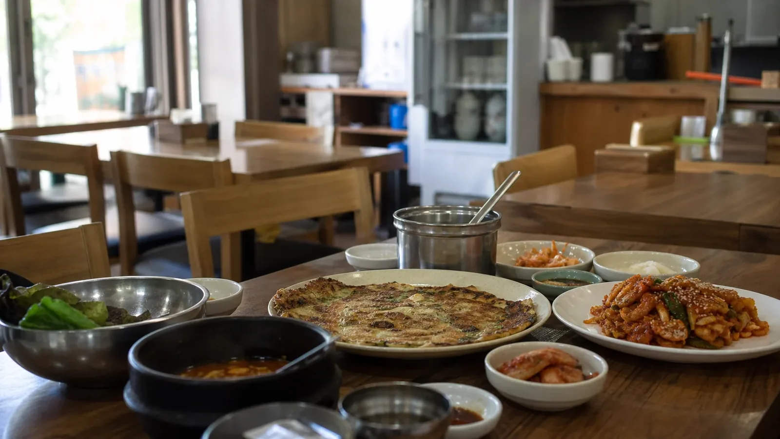 부산 지역 restaurant 방문 전 확인사항을 소개하는 사실적인 참고 이미지